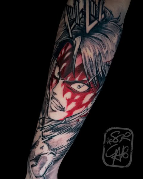 Tatuaje masculino en brazo